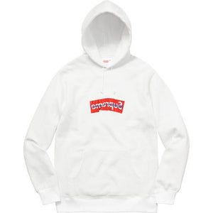 Supreme x CDG Box Logo Hoodie (White)