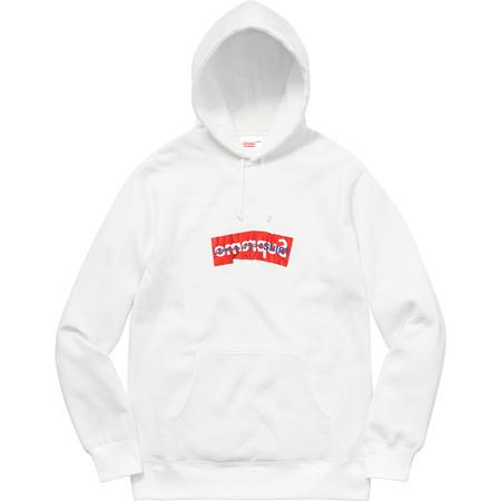 Supreme x CDG Box Logo Hoodie (White)